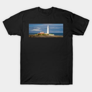 St Mary's Island & Lighthouse, Northumberland, North East England T-Shirt